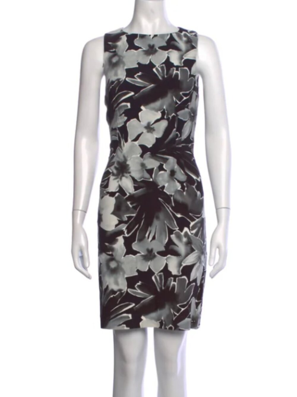 Michael Kors Collection Floral Print Knee-Length Dress